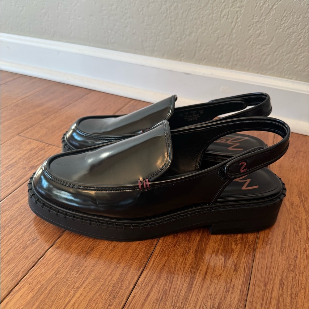 SOLD⚫️Zodiac Odette Slingback Platform Heeled Loafers Black Women’s Size 10M